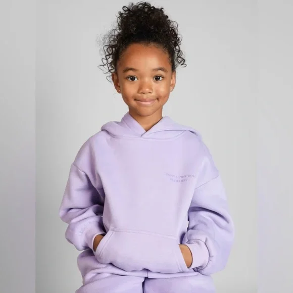 NEW COMFRT KIDS HOODIE TOP L LARGE LAVENDER - Picture 2 of 6